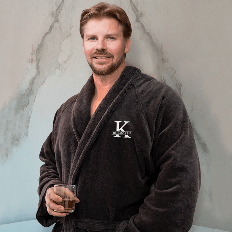 Badrock med namn - Present till honom