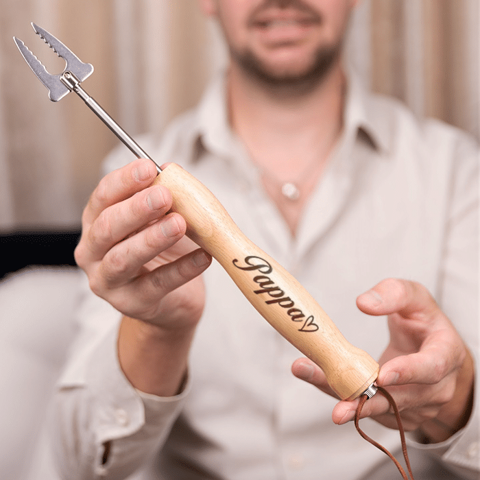 Grillpinne med gravyr