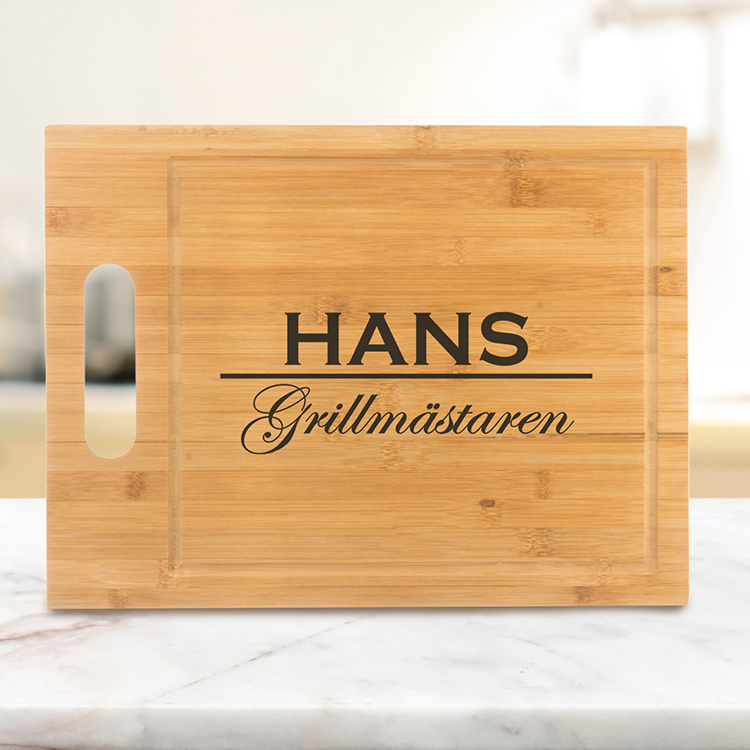 Skärbräda med gravyr – Pappa - Bild 2