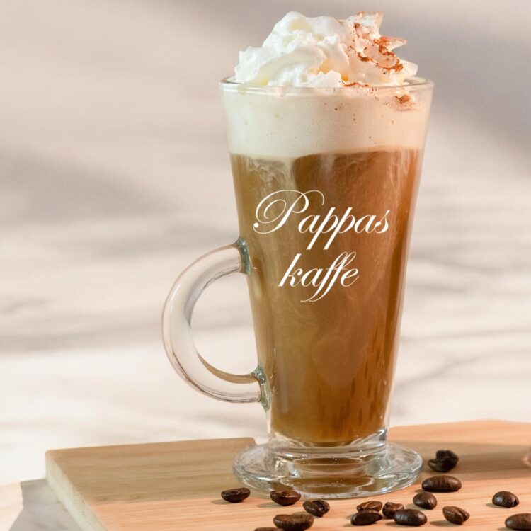 Kaffeglas med gravyr