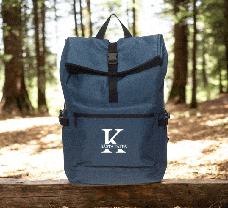 Ryggsäck med brodyr – Blå