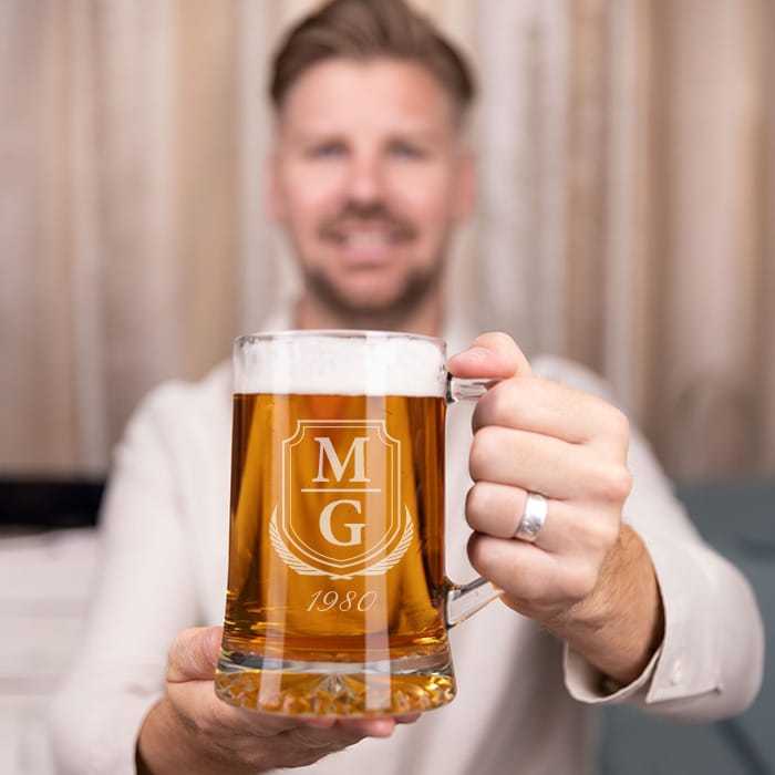 Ölsejdel med gravyr, initialer - Bild 2