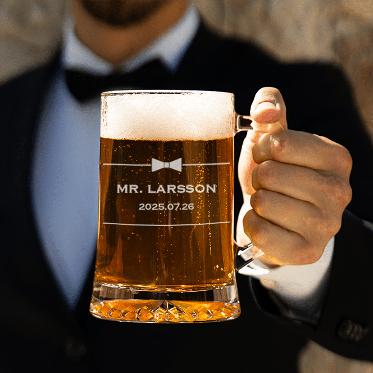 Ölsejdel med gravyr – Morgongåva