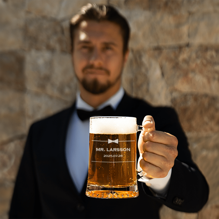 Ölsejdel med gravyr – Morgongåva - Bild 2