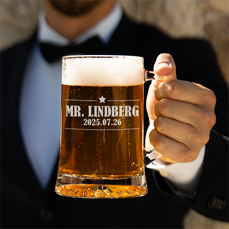 Ölsejdel med gravyr – Morgongåva