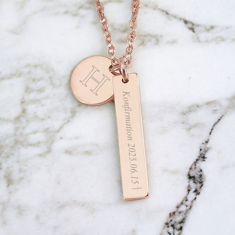 Smycke med gravyr – Konfirmationspresent