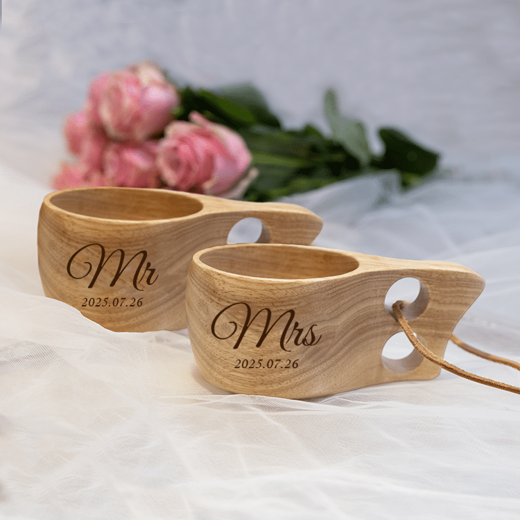 Kåsor med gravyr, namn och datum - Bild 2