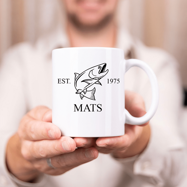 Mugg med tryck, älg - Bild 2