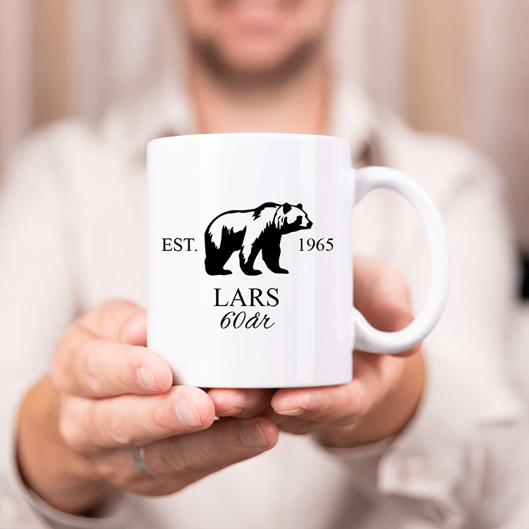 Mugg med tryck, älg - Bild 3