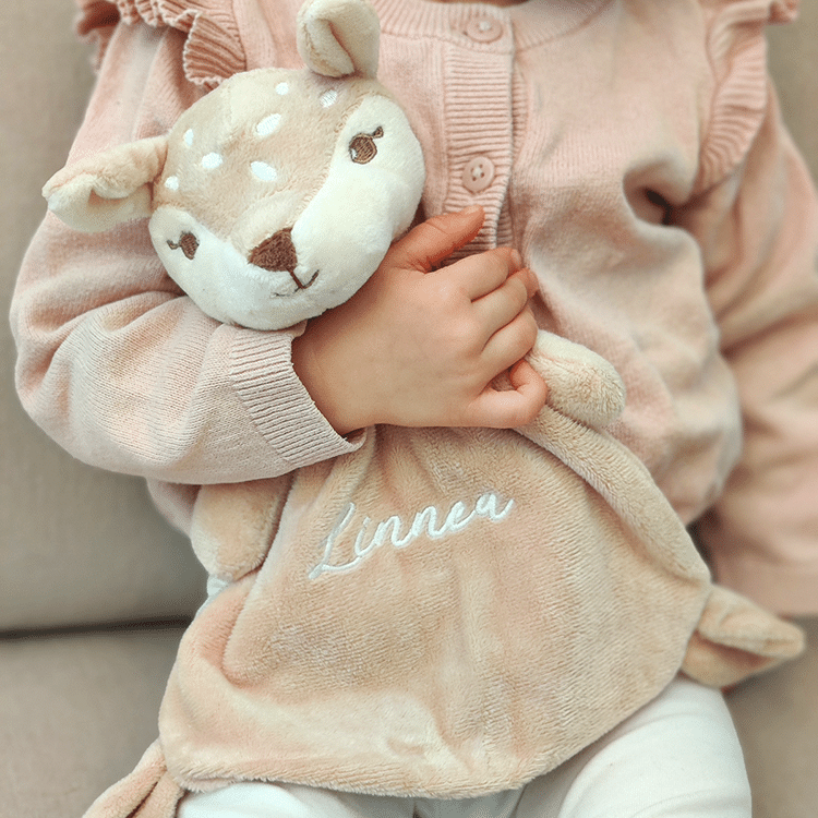 Snuttefilt med namn – Rådjur