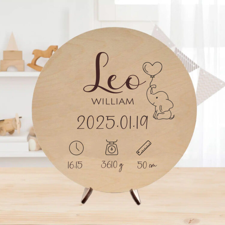 Födelsetavla, elefant