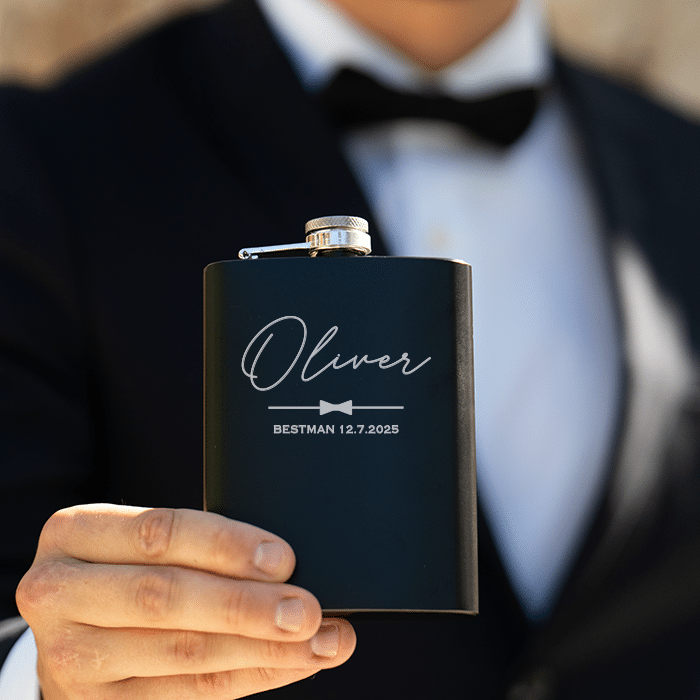 Fickplunta med gravyr – Bestman - Bild 2