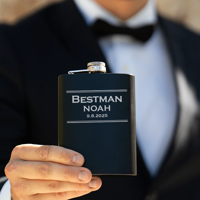 Fickplunta med gravyr – Bestman - Bild 2