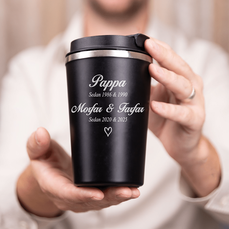 Termosmugg med gravyr – Pappa & Farfar - Bild 2