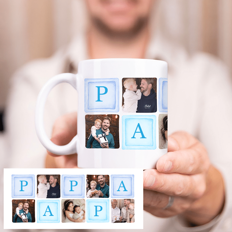 Mugg med bilder och text – Farsdagspresent