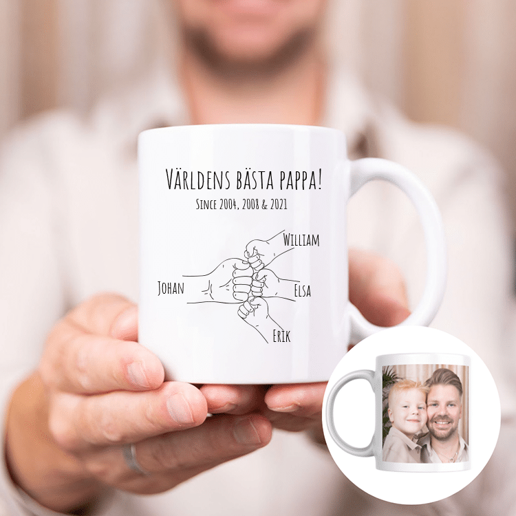 Mugg med bild och text – Farsdagspresent