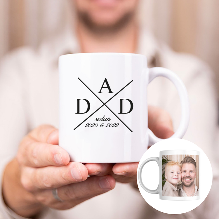 Mugg med foto och text – Farsdagspresent - Bild 2