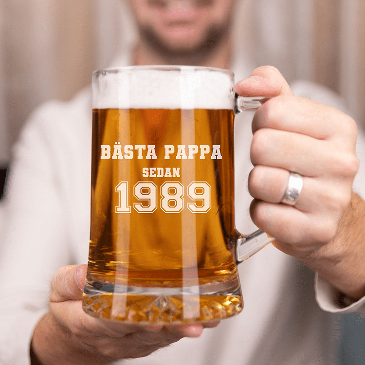 Ölsejdel med gravyr – Pappa