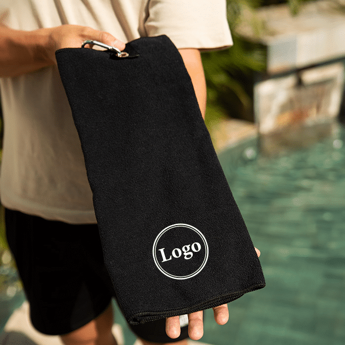 Golfhandduk med logotyp - Bild 3