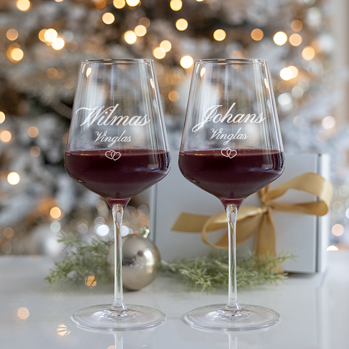 Vinglas med gravyr 2-pack – Jul
