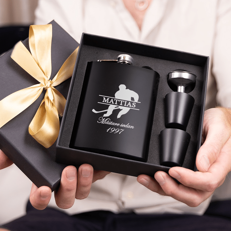 Fickplunta med gravyr, ishockey