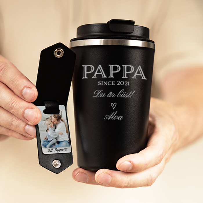 Termosmugg och nyckelring – Presentset