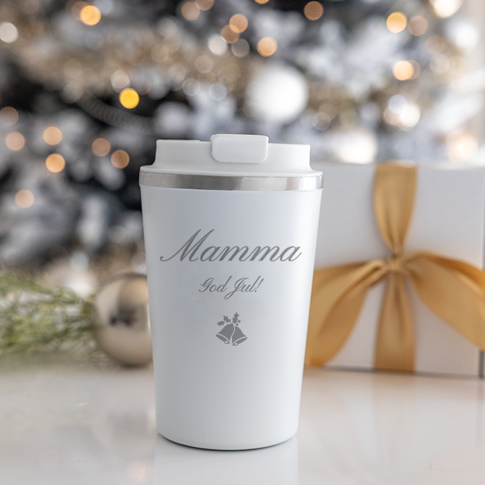 Termosmugg med gravyr – jul mamma