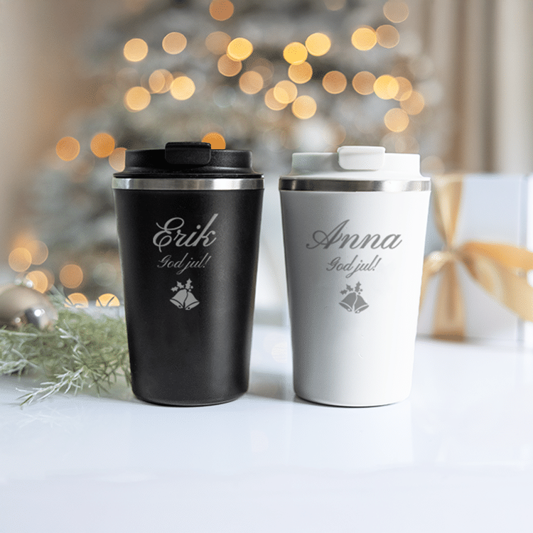 Termosmuggar med gravyr – presentset, jul