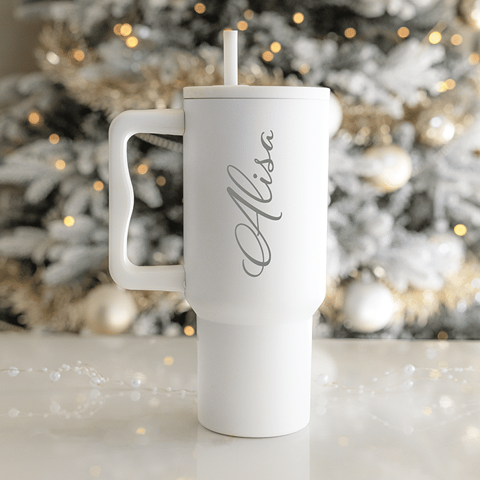 Tumbler-termosmugg -jul - Vit