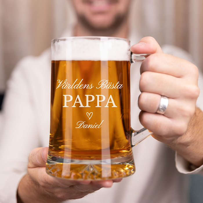 Ölsejdel med gravyr – Pappa