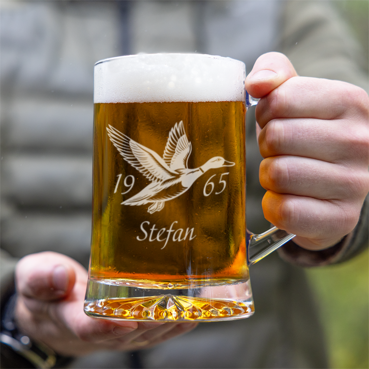 Ölsejdel med gravyr, eget viltmotiv - Bild 4