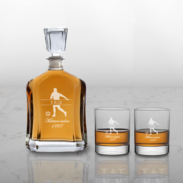 Fickplunteset med gravyr är en stilfull gåva.