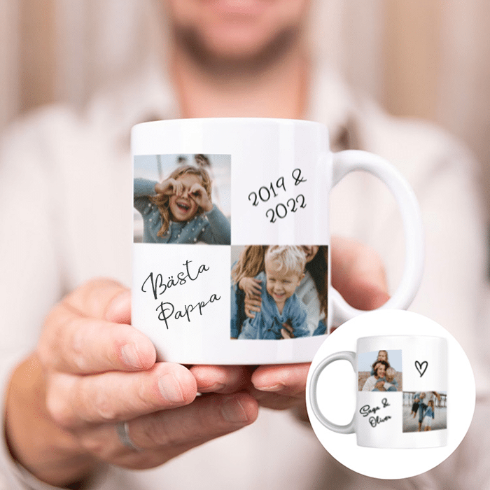 Farsdagsmugg med fotocollage