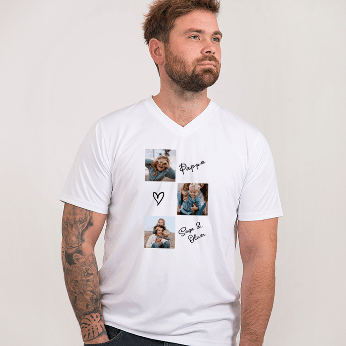 T-shirt med fotocollage