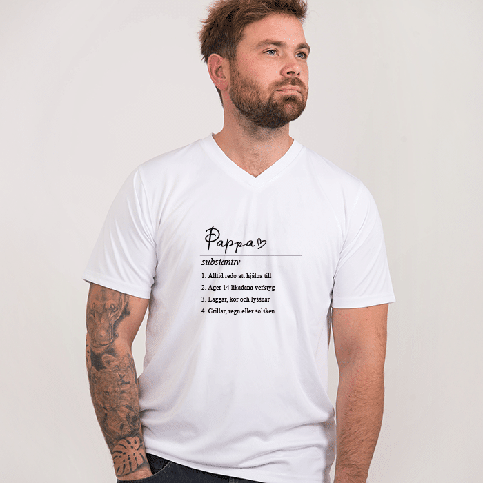 T-shirt med tryck, substantiv