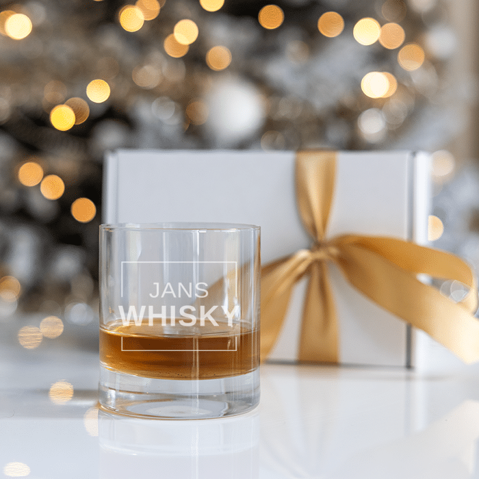 Whiskyglas med gravyr, jul - Bild 2