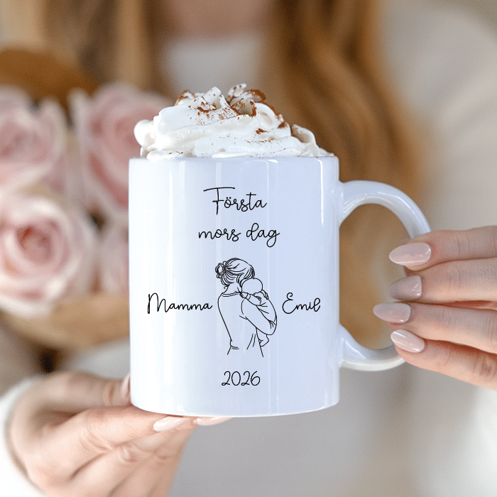 Mugg med tryck, Första morsdag