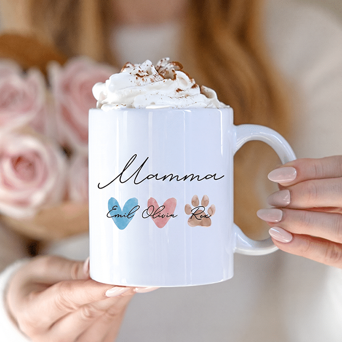 Mugg och tofflor – presentkorg till mamma - Bild 3