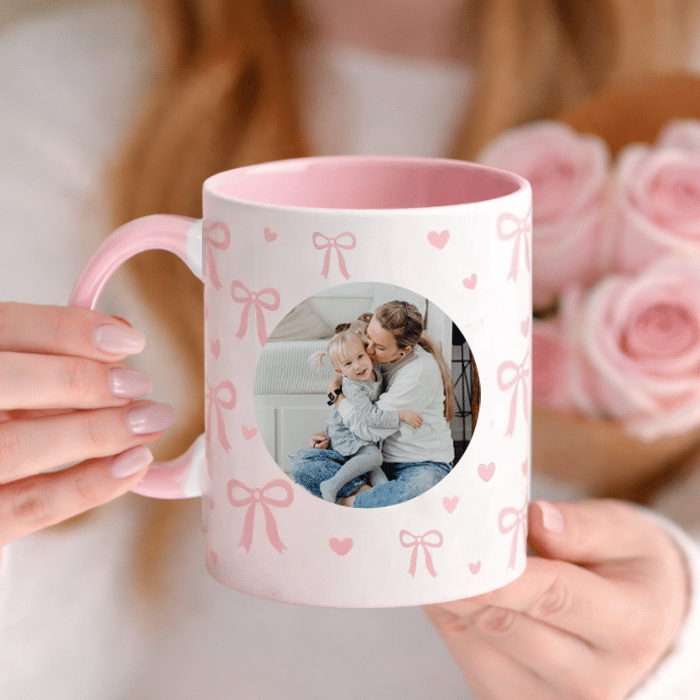 Mugg med tryck, rosett - Bild 2